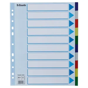 Przekładka czysta maxi A4 mix kolorów 10k [mm:] 225x297 Esselte (15267)