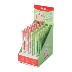 Długopis wymazywalny Soft Animals Sowa wkład niebieski 0,7mm Mg (AKPC52R2)