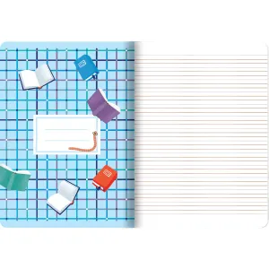 Zeszyt BOOKWORM/RETRO A5 16k. 70g podwójna linia kolor Top 2000 (400169400)