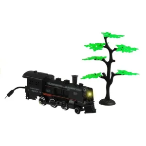 Kolejka z dymem światło + 4 wagony Lean (1017)