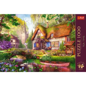Puzzle Premium Plus Urocza chatka w lesie 1000 el. Trefl (10804)