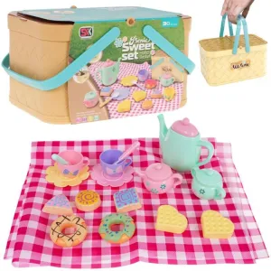 Naczynia zestaw w koszyku 18 elementów Trifox (A-1456)