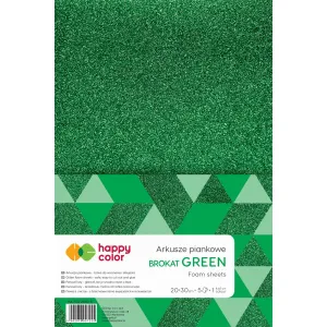 Arkusz piankowy Happy Color kolor: zielony 5 ark. (HA 7132 2030-5)