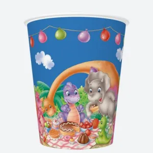 Kubek jednorazowy daisy papier 250ml Pol-mak (01)