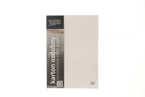 Papier ozdobny (wizytówkowy) A4 lratka kremowy kremowy 220g Galeria Papieru (201632)