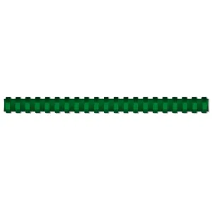 Grzbiety do bindowania A4 zielony PVC PCW śr. 22mm Titanum