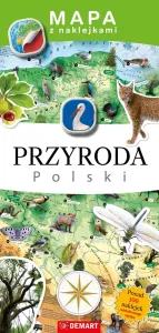 Książeczka edukacyjna Mapy z naklejkami. Przyroda Polski Demart