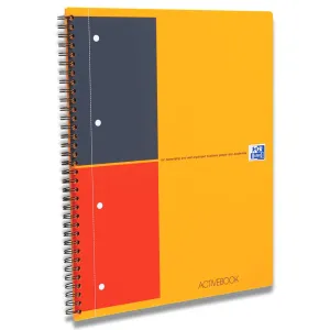 Kołozeszyt (kołobrulion) Oxford International A4+ 80k. 80g linia/tagi 248mm x 297mm (100102994)