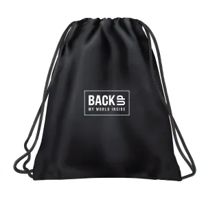 Plecak (worek) na sznurkach BACKUP czarna Derform (WOB6A56)