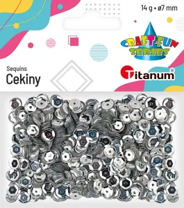 Cekiny Craft-Fun Series okrągłe 7mm 14g Titanum (CM6S)