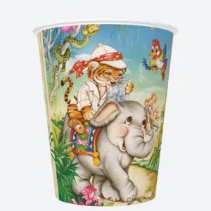 Kubek jednorazowy daisy papier 250ml Pol-mak (01)