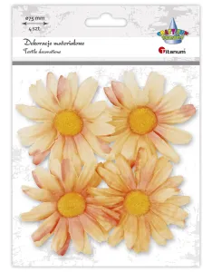 Ozdoba materiałowa Craft-Fun Series margerytki 4 szt. Titanum (D-TZW-230605A)