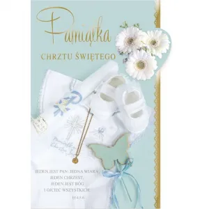 Kartka składana Pol-mak Chrzest Extra B6 (b6x)