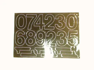 Cyfry samoprzylepne czarne