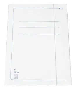 Teczka kartonowa na gumkę bigo A3 kolor: biały 400g 435mm x 310mm (0086)