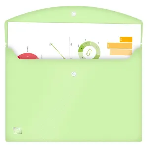 Teczka plastikowa na zatrzask Urban kopertowa pastel A4 mix 300 mic. Oxford (400187613)