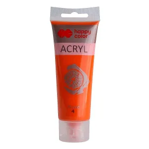 Farba akrylowa POMARAŃCZOWA kolor: pomarańczowa 75ml Happy Color (HA 7370 0075-4)