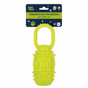 Gadżet Zabawka dla psa Beczka 20 cm z uchwytem zielona Trik Roll (560863)