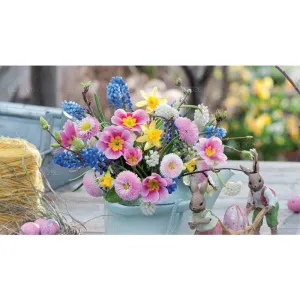 Kalendarz ścienny notatnikowy 2024 KOMPOZYCJA KWIATOWE 220mm x 490mm Lucrum (WN02)