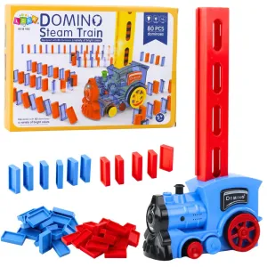 Lokomotywa Na Baterie Klocki Domino Para Wodna 80el Lean (25160)