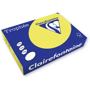 Papier kolorowy A4 kolorowy żółty 500k. 80g Trophee (xca41778)