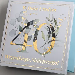 Kartka składana C6 urodzinowy Art Nuvo (5902973359565)