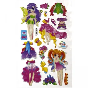 Naklejka (nalepka) Titanum Craft-Fun Series wróżki i stroje (LXE-024)