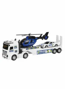 Samochód  policyjny Zestaw ciężarówka helikopter Lean (29069)