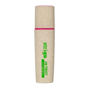 Zakreślacz HI-TEXT ekologiczna obudowa rózowy Strigo (SSC221)