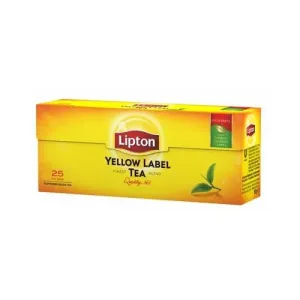 Herbata czarna, 25 torebek 2g Czarna 25 saszetek Lipton (01996)