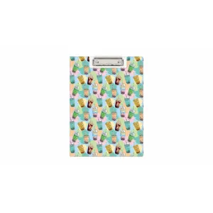 Teczka z klipem A4 BUBBLE TEA mix Biurfol (KHN-04-37)