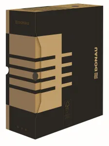 Pudło archiwizacyjne Donau A4 - brązowy 120mm x 340mm x 297mm (7662301FSC-02)