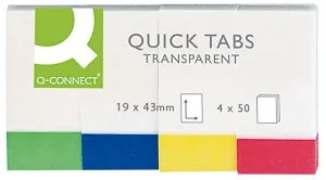 Zakładki indeksujące 200k [mm:] 19x43 Q-Connect (KF01225)