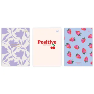 Zeszyt girls  mix A4 60k. 70g krata Interdruk (ZEA460#)