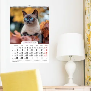 Kalendarz ścienny 16  stron wieloplanszowy A3 Press (KOTY)