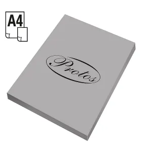 Papier kolorowy A4 szary 50k. 160g Protos