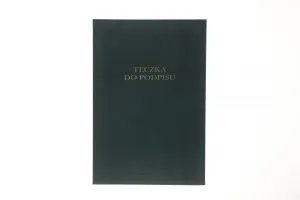 Teczka do podpisu A4 zielony 10k. Barbara (1822208)