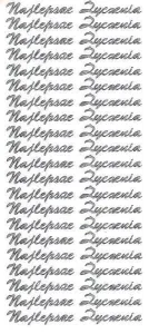 Naklejka (nalepka) Najlepsze życzenia srebrne Farro (008)