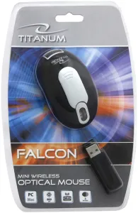 Mysz Titanum Falcon - czarny (TM101K)