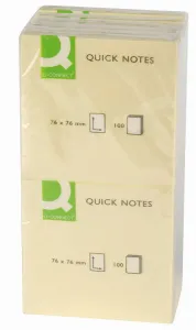 Notes samoprzylepny Q-Connect żółty 100k 76mm x 76mm (KF10502)