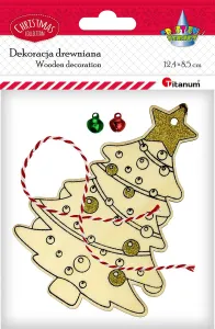 Ozdoba drewniana Craft-Fun Series Zawieszka choinka Titanum (HB-040)