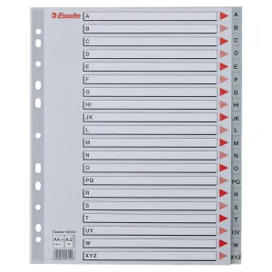 Przekładka alfabetyczna A4 szara 20k A-Z Esselte (100129)
