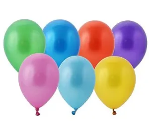 Balon gumowy metalizowany 100 szt mix 12cal Godan