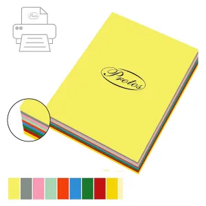 Papier kolorowy A4 mix 500k. 80g Protos