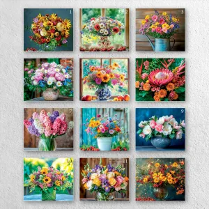 Kalendarz ścienny A4 KWIATY A4 x 300mm Press (5904830713466)