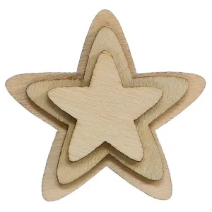 Ozdoba drewniana Titanum Craft-Fun Series gwiazdki 175032X