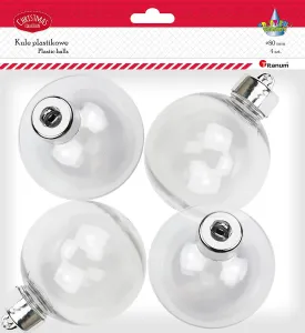 Ozdoba świąteczna Craft-Fun Series Bombki plastikowe z zakrętką Titanum (DIY-XM(532))