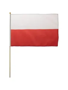 Flaga NARODOWA POLSKA MAŁA NA PATYKU 30X45CM [mm:] 300x450 Arpex (SP7542)