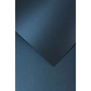 Papier ozdobny (wizytówkowy) A4 millenium granatowy granatowy 250g Galeria Papieru (200715)