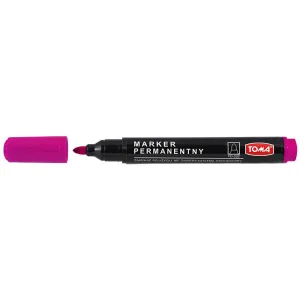 Marker permanentny wkład różowy okrągła końcówka Toma